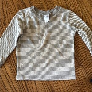 Circo Tan and White Long Sleeve Tee